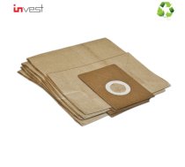 Invest Eko Papīra putekļu sūcēju maisi Karcher 6.906-101 NT 351 Eco 361 A M TEA (5gab.) ( IZ K11 KAT00388 ) aksesuārs putekļsūcējam