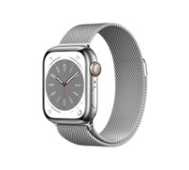 Apple Watch Series 8 GPS + Cellular 41mm Silver Stainless Steel Case / Silver Milanese Loop ( MNJ83FD/A MNJ83FD/A MNJ83EL/A MNJ83FD/A MNJ83TY/A MNJ83UL/A MNJ83WB/A ) Viedais pulkstenis  smartwatch