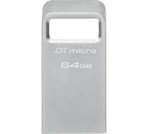 Kingston USB 3.2 Flash Drive DataTraveler micro 64 GB USB 3.2 Silver ( DTMC3G2/64GB ) USB Flash atmiņa