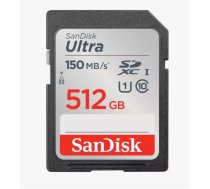 SanDisk Ultra 512GB SDXC Memory Card 150MB/s; EAN:619659200145 ( SDSDUNC 512G GN6IN SDSDUNC 512G GN6IN SDSDUNC 512G GN6IN ) atmiņas karte