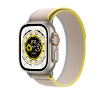 Apple Watch Ultra GPS + Cellular 49mm Titanium Case / Yellow/Beige Trail Loop - M/L ( MQFU3FD/A MQFU3EL/A ) Viedais pulkstenis smartwatch