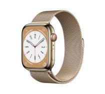 Apple Watch Series 8 GPS + Cellular 45mm Gold Stainless Steel Case / Gold Milanese Loop ( MNKQ3FD/A MNKQ3FD/A MNKQ3EL/A MNKQ3FD/A MNKQ3TY/A MNKQ3UL/A MNKQ3WB/A ) Viedais pulkstenis  smartwatch