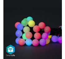 Vieda LED apgaismojuma virtene 230Vac 10 8m 48 x O30mm LED RGB+ Wi-Fi SmartLife ( WIFILP02C48 ) Ziemassvētku lampiņas