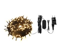 Vieda ziemassvetku LED apgaismojuma virtene 230Vac 40m 400x LED silti balta Wi-Fi Bluetooth WOOX ( R5170 ) Ziemassvētku lampiņas