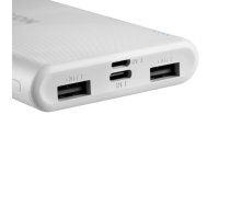 CANYON PB-106 Power bank 10000mAh Li-poly battery  Input 5V/2A  Output 5V/2.1A(Max)  USB cable length 0.3m  140*68*16mm  0.24Kg  White ( CNE CPB1006W CNE CPB1006W CNE CPB1006W ) Powerbank  mobilā uzlādes iekārta