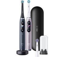 Braun Oral-B iO Series 9 Electric Toothbrush (black/rose black onyx/rose quartz with 2nd handpiece) ( iO Series 9 2. Hands bk/pk 4210201449058 iO Series 9 Black i Rose ) masāžas ierīce