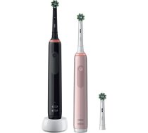 Braun Oral-B Pro 3 3900N Gift Edition  electric toothbrush (black/pink  incl. 2nd handpiece) ( 8006540760277 753048 760277 8006540760277 Pro 3 3900 Duo Black/Pink Pro 3 3900N bk/pk ) masāžas ierīce
