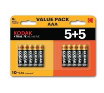 Kodak XTRALIFE Alkaline AAA / 1.5V Baterijas (10gb.) XTRALIFE-AAA-BL10 (887930423464) ( JOINEDIT56513559 ) Baterija