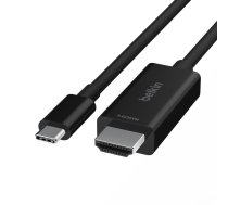 Belkin USB-C to HDMI 2.1 Cable 2m  black AVC012bt2MBK ( AVC012bt2MBK AVC012bt2MBK AVC012bt2MBK ) kabelis  vads