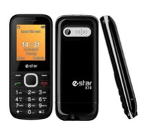 eSTAR X18 4.5 cm (1.77quot;) 70 g Black  Silver Feature phone 5290018727555 ( 5290018727555 5290018727555 5290018727555 ) Mobilais Telefons