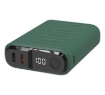 Powerbank RealPower PB-10000C PD+ 3x Type-C Dunkelgrun ( 458439 ) Powerbank mobilā uzlādes iekārta