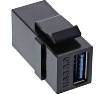 InLine USB 3.1 Keystone Snap-In Einsatz - USB-A Buchse / Buchse - schwarz (76202L) 4043718282364 ( 76202L Inline_ 76202L ) USB kabelis