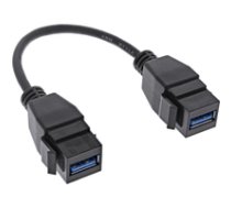 InLine® USB 3.2 Gen1 2x Keystone Adapterkabel 2x USB A Keystone Buchse 0 2m (76206D) 4043718300358 ( 76206D Inline_ 76206D ) USB kabelis