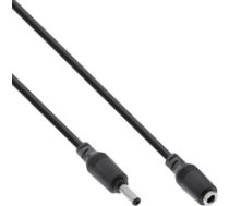 InLine - Spannungsversorgungs-Verlängerungskabel - Gleichstromstecker 4 0 x 1 7 mm (M) bis Gleichstromstecker 4 0 x 1 7 mm (W) - 3 0m - Schw ( 26803C Inline_ 26803C ) USB kabelis