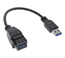 InLine® USB 3.2 Gen1 Adapterkabel USB A Stecker / Keystone Buchse 0 2m (76206C) 4043718300341 ( 76206C Inline_ 76206C ) USB kabelis