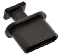 InLine Dust Cover for USB Type-C Female - Schloss für USB-C-Port - Schwarz (Packung mit 50) (59948M) 4043718256686 ( 59948M Inline_ 59948M ) kabelis vads