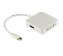 Deltaco DP-MULTI1 Videokabel-Adapter 0 2 m Mini DisplayPort DisplayPort + DVI + HDMI Weiß (DP-MULTI1) 7340004673835 ( DP MULTI1 DP MULTI1 DP MULTI1 ) kabelis video  audio