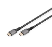 Digitus 8K PREMIUM HDMI 2.1 Connection Cable DB-330200-010-S Black  HDMI to HDMI  1 m ( DB 330200 010 S DB 330200 010 S DB 330200 010 S ) kabelis video  audio
