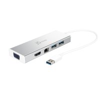 j5create JUD380 USB Trademark  3.0 Mini Dock  includes 1x HDMI port and 3x USB ports  Silver ( JUD380 N JUD380 N ) aksesuārs portatīvajiem datoriem