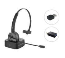 CONCEPTRONIC Headset Wireless Bluetooth mit Ladest.+ Ada. sw ( POLONA03BDA POLONA03BDA POLONA03BDA ) austiņas