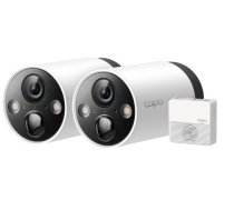 Kamera TP-LINK Tapo C420S2 (Zestaw 2 kamer) ( TAPO C420S2 5082370EV719935 Tapo C420S2(EU) TP-TAPOC420S2-WHT ) novērošanas kamera