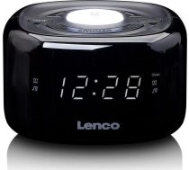 Lenco CR12BK FM clock radio with night light ( 8711902041108 CR 12 CR12BK CR 12BK ) radio  radiopulksteņi