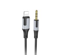 Audio kabelis Borofone BL19 Lightning to 3.5mm melns ( 6941991108327 6941991108327 ) adapteris