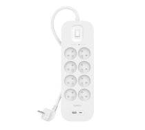 Surge Protector SurgePlus 8xFR 1xUSB-A 1xUSB-C 900J 2M ( SRB003ca2M SRB003ca2M ) elektrības pagarinātājs