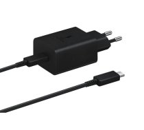 Samsung EP-T4510 45W GaN USB-C atrs ladetajs ar vadu 1.8m TypeC - TypeC melns ( EP T4510XBEGEU 57983108623 8806092861473 EPT4510XBEGEU ) iekārtas lādētājs
