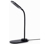Galda lampa Gembird Desk Lamp with Wireless Charger Black 8716309125987 ( TA WPC10 LED 01 TA WPC10 LED 01 TA WPC10 LED 01 )