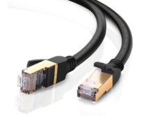 UGREEN Ethernet RJ45 Flat network cable Cat.7 STP 1m (Black) ( 11268 UGR432BLK UGREEN/11268 ) tīkla kabelis