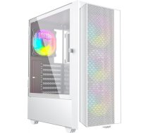 Gembird Fornax 4000W ARGB gaming ATX computer case  Midi Tower  backlight  White ( CCC FC 4000W 8716309126502 8716309126502 CCC FC 4000W ) Datora korpuss