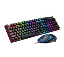 T-Wolf TF200 spelu komplekts tastaturas LED Fona apgaismojums + LED pele 6971252218793 ( TW TF200 9416026 EX.36011 )