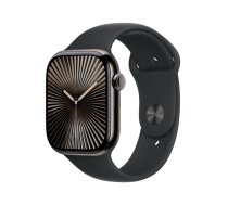 Apple Watch Series 10 Titan Schiefer (GPS + Cellular) 46mm (Sportarmband schwarz) M/L ( MWYE3QF/A )