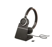 Jabra Headset Evolve 65 TE UC Duo USB inkl. Ladestation ( 6699 833 499 6699833499 ) austiņas