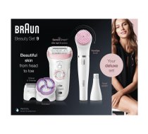 Braun silk-epil 9 9/975 beauty set  sensosmart cabezal pivotante uso seco/mojado cepillo limpieza facial guante refrescante 9975 SE9 (4210201223092) ( JOINEDIT44108012 )