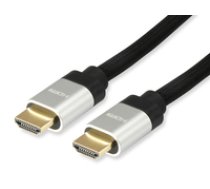 Equip HDMI UHS E.Gewebe 2.1 A-A St/St 15.0m 8K60Hz HDR    sw ( 119386 119386 119386 ) kabelis  vads