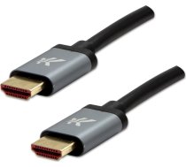 Video Kabel HDMI M - HDMI M  HDMI 2.1 - Ultra High Speed  1m  pozlacane zlacza  aluminiowa obudowa   szary  Logo 8K@60Hz  48Gb/s 11620600 (8590274721043) ( JOINEDIT36563411 )