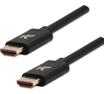 Video Kabel HDMI M - HDMI M  HDMI 2.1 - Ultra High Speed  1m  pozlacane zlacza  aluminiowa obudowa   czarny  Logo 8K@60Hz  48Gb/s 11620601 (8590274721067) ( JOINEDIT36563412 )