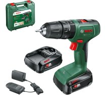 Bosch Cordless Impact Drill EasyImpact 18V-40 (green/black 2x Li-Ion battery 2.0Ah case) ( 06039D8108 0.603.9D8.108 )