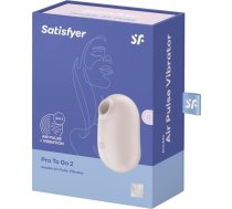 SATISFYER_ Pro To Go 2 Double Air Pulse Vibrator masazer lechtaczki Beige 4061504045115 (4061504045115) ( JOINEDIT51784402 )