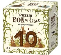Puzzle Year in the forest. We count animals ( 01474 01474 ) puzle  puzzle