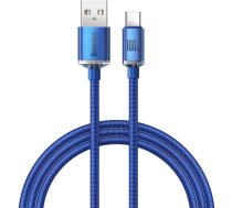 Baseus crystal shine series fast charging data cable USB Type A to USB Type C100W 1 2m blue (CAJY000403) ( CAJY000403 CAJY000403 CAJY000403 ) USB kabelis