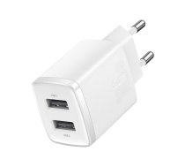 Baseus Compact tīkla lādētājs 2U 10.5W EU balts ( CCXJ010202 6932172606916 93150-uniw BRA011959 ) iekārtas lādētājs