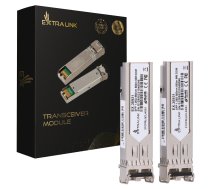 Extralink SFP 1.25G 2-pack  SFP Module  1 25Gbps  LC/UPC  850nm  550m  multi mode  DOM  Dedicated to HP/Aruba EX.35931 (5905090335931) ( JOINEDIT55438737 )