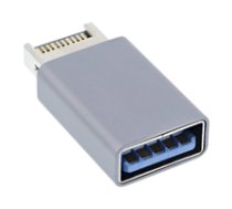 Inline Registered  usb 3.2 adapter  internal usb-e front panel macho a usb-a female ( 33446O 33446O 33446O )