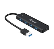 Equip USB-Hub 4-Port 3.0  -4x3.0 +USBC Ada. o.Netz  schwarz ( 128959 128959 ) USB centrmezgli