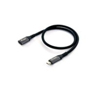 Equip Kabel USB-C 3.2 - C Verl. St/Bu  0.50m 5A          sw ( 128370 128370 128370 ) USB kabelis