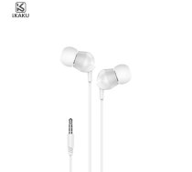 iKAKU KSC-292 Universalas Vieglas HiFi In-Ear Austinas 3.5mm ar Mikrofonu 1.2m Baltas 6921042111506 iKAKU KSC-292 HiFi In-Ear Headphones 3.5mm Mic 1.2m White (6921042111506) ( JOINEDIT55781529 )