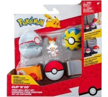 Figurka Pokemon: Pas Clip 'N' Go Pokeball Premium + Scorbunny 2010409 (191726426295) ( JOINEDIT45523241 ) bērnu rotaļlieta